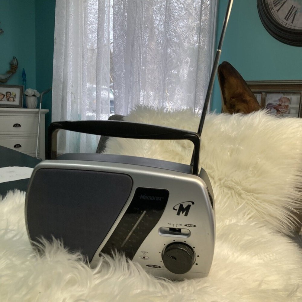 Battery And Power Cord Emergency Radio VTG Memorex MR45 Portable AM/FM AC/DC
